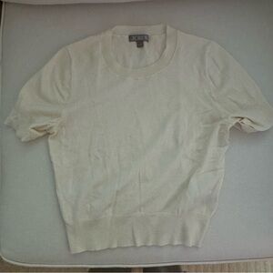 J. Crew Ivory Knit Top